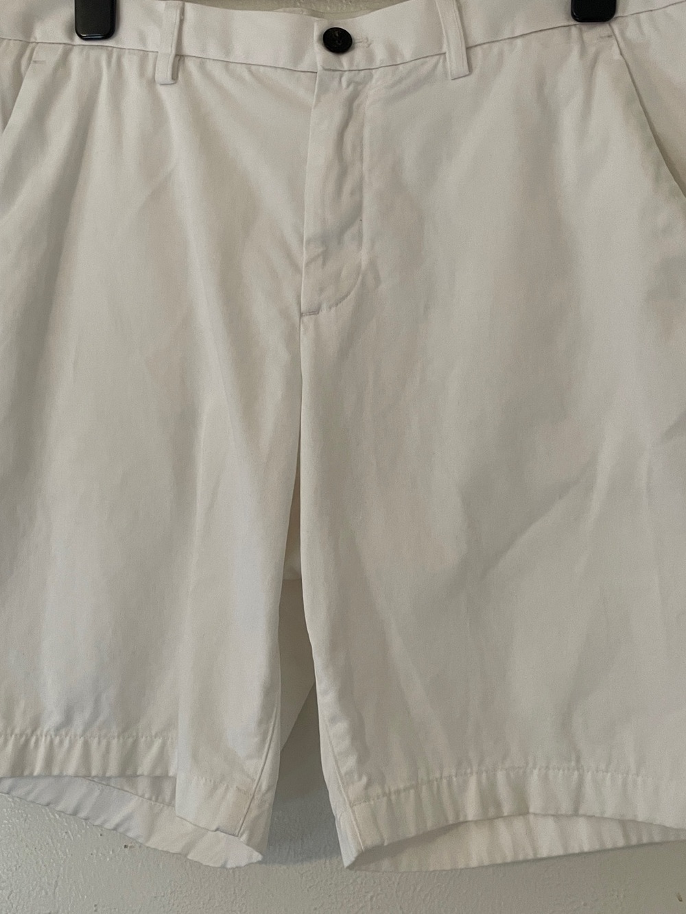 Michael Kors White 100% Cotton Chino Shorts Tailored Classic Fit Mens 33